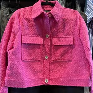 Zara Fuchsia Jacket, Size M